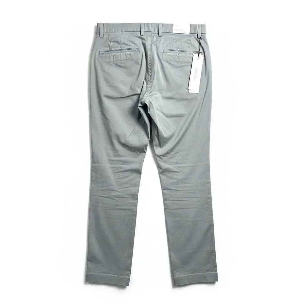 Calvin Klein Men's Gray Classic Fit Chino Pants W31 L32 NWT Business Casual